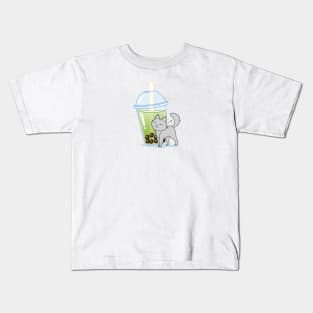 Purrfect matcha Kids T-Shirt